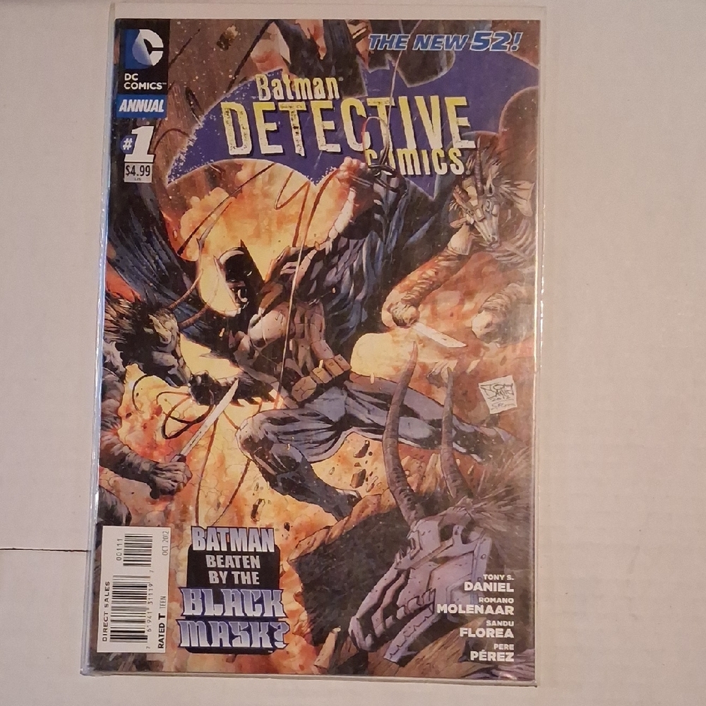 DC Comics Batman Detective Comics Annual – Blue, Black & Orange Cover Art